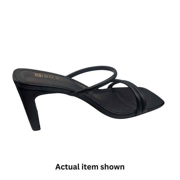 ✨ IDIFU IN3 Chunky Block Heels, Square Toe, Strappy Slip On Mules, Black Size 8 - Picture 5 of 9